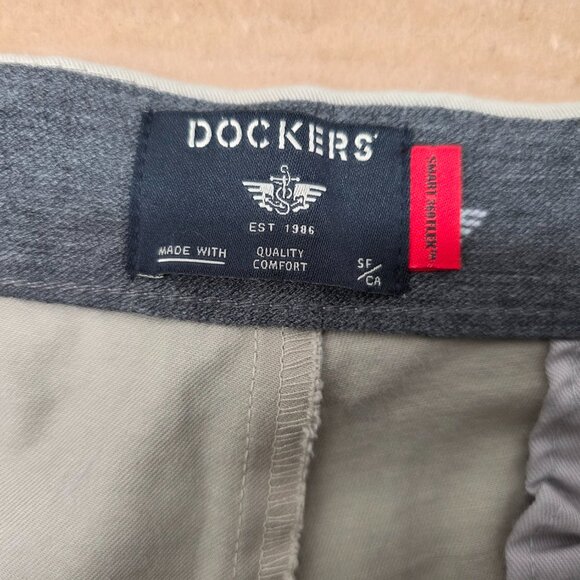 Dockers Pants Men Workday Khaki Smart 360 Flex Big/Tall Classic Fit Chino 38 32 - Picture 5 of 16